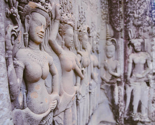 Apsara Carvings of Angkor Wat