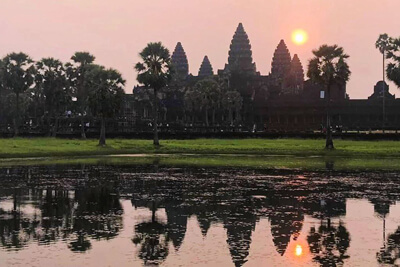 Sunrise at Angkor Wat Temple