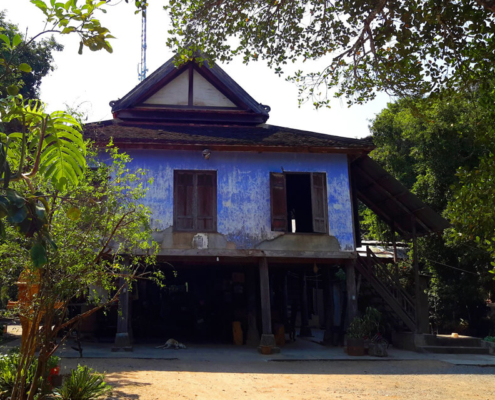 Battambang traditional wooden house