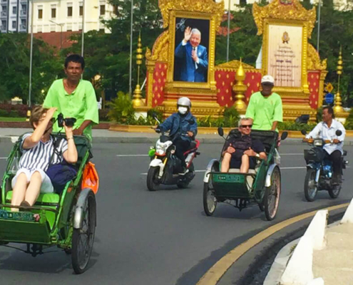 Phnom Penh Cyclo (rickshaw) Ride