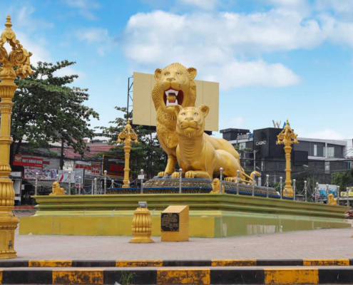 Sihanoukville Golden Lion Roundabout