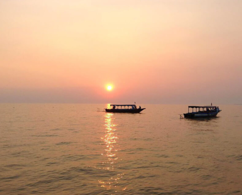 Tonle Sap Lake Sunset