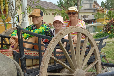 Village Oxcart ride Siem Reap