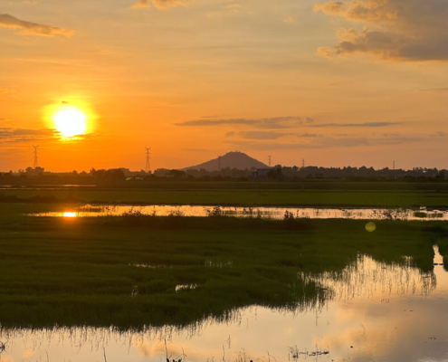 Siem Reap countryside Sunset