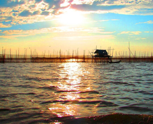 Sunset Tonle Sap Lake