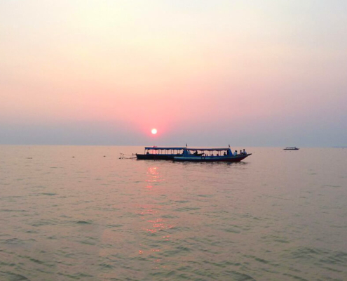 Tonle Sap Lake sunset boat tour