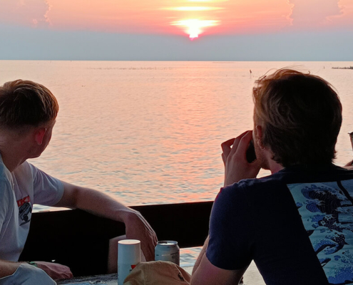 Sunset Tonle Sap Lake
