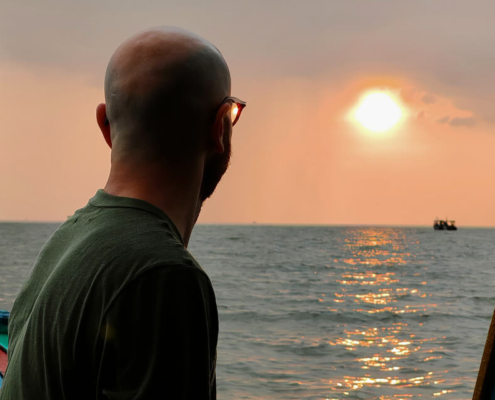 Sunset Tonle Sap Lake